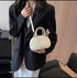 Solid Color Cross Body Hand Bag